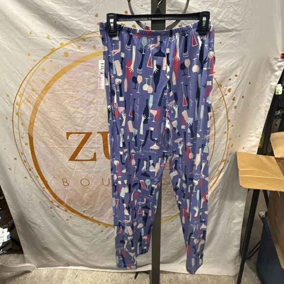 HUE Womens Modern Classic Pajama Pants Lavender Violet Size Large - Picture 3 of 4